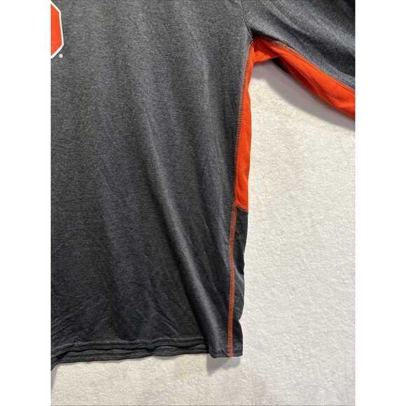Knights Apparel Syracuse Long Sleeve Performance Shirt Grey Orange Men's 2XL XXL - Picture 7 of 14